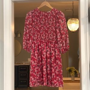 ❤️💕Red/Pink floral dress. Worn once.